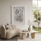 Soyut Akışkan Biçim Beyaz Ahşap Çerçeveli Tablo Aksesuarları Modern Sanat İç Mekan Yatak