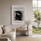 Modern Çizgili Kadın Silüeti Beyaz Ahşap Çerçeveli Tablo Dekorasyonu Poster Obje Ev Aksesuarları