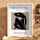 Modern Çizgili Kadın Silüeti Beyaz Ahşap Çerçeveli Tablo Dekorasyonu Poster Obje Ev Aksesuarları