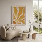 Günışığı Akıcı Desenler Doğal Ahşap Çerçeveli Tablo Odası Duvar Dekoru Poster Obje Ev