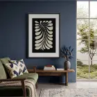 Organik Dal Formu Siyah Ahşap Çerçeveli Tablo Dekoru Poster Obje Ev Aksesuarları Modern