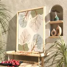 Pastel Botanik Soyut Doğal Ahşap Çerçeveli Tablo Bohem Dekoru Poster Obje Ev Aksesuarları