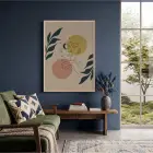 Minimalist Ay Güneş Kadın Doğal Ahşap Çerçeveli Tablo Dekoru Poster Obje Ev Aksesuarları