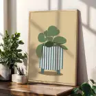 Minimalist Bitki Sanatı Seti 3lü Ahşap Çerçeveli Tablo Seti Resim Çerçevesi Tablo Salon