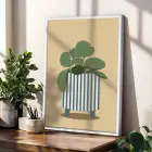 Minimalist Bitki Sanatı Seti 3lü Beyaz Çerçeveli Tablo Seti Tablo Çerçeve Salon Duvar Tablo Dekor