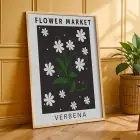 Papatya Bahçesi Minimalist Üçlü 3lü Ahşap Çerçeveli Tablo Seti Salon Duvar Tablo Poster Tablo