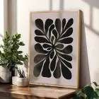 Kıvrımlı Soyut Bej Desenler 3lü Ahşap Çerçeveli Tablo Seti Duvar Tablo Oda Dekorasyonu Salon