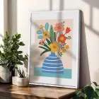 Modern Tropikal Üçlü 3lü Beyaz Çerçeveli Tablo Seti Poster Tablo Duvar Tablo Ev Dekorasyonu