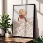 Bohem Terracotta Figürler 3lü Siyah Çerçeveli Tablo Seti Bohem Tablo Resim Çerçevesi Tablo Salon
