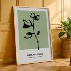 Minimalist Botanik Çizimler 3lü Ahşap Çerçeveli Tablo Seti Bohem Tablo Tablo Çerçeve Duvar Dekoru