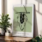Yeşil Minimalist Bohem 3lü Beyaz Çerçeveli Tablo Seti Bohem Tablo Duvar Tablo Oda Dekorasyonu Salon