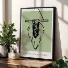Yeşil Minimalist Bohem 3lü Siyah Çerçeveli Tablo Seti Bohem Tablo Resim Çerçevesi Tablo Salon