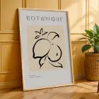 Minimalist Botanik Çizgiler 3lü Ahşap Çerçeveli Tablo Seti Bohem Tablo Salon Duvar Tablo Poster