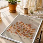 Matisse Dansı ve Doğal Formlar 3lü Beyaz Çerçeveli Tablo Seti Salon Duvar Tablo Poster Tablo