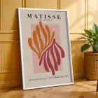 Matisse Dansı ve Doğal Formlar 3lü Beyaz Çerçeveli Tablo Seti Salon Duvar Tablo Poster Tablo