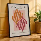 Matisse Dansı ve Doğal Formlar 3lü Siyah Çerçeveli Tablo Seti Tablo Çerçeve Salon Duvar Tablo Dekor