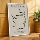 Soyut Çizgiler Bej Sanat Seti 3lü Beyaz Çerçeveli Tablo Seti Salon Duvar Tablo Poster Tablo