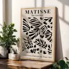 Matisse Esintili Soyut Dans Üçlüsü 3lü Ahşap Çerçeveli Tablo Seti Tablo Çerçeve Duvar Dekoru Ev
