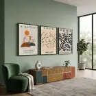 Matisse Esintili Soyut Dans Üçlüsü 3lü Siyah Çerçeveli Tablo Seti Poster Tablo Duvar Tablo Ev