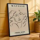 Matisse Esintili Soyut Dans Üçlüsü 3lü Siyah Çerçeveli Tablo Seti Poster Tablo Duvar Tablo Ev