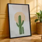 Huzurlu Pastel Bitkiler 3lü Siyah Çerçeveli Tablo Seti Poster Tablo Duvar Tablo Ev Dekorasyonu