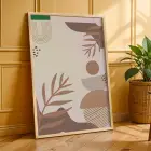 Şükran Günü Bohem Desenler 3lü Ahşap Çerçeveli Tablo Seti Bohem Tablo Salon Duvar Tablo Poster