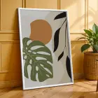 Avantgarde Organik Formlar 3lü Beyaz Çerçeveli Tablo Seti Poster Tablo Resim Çerçevesi Dekoratif
