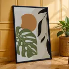 Avantgarde Organik Formlar 3lü Siyah Çerçeveli Tablo Seti Poster Tablo Duvar Tablo Ev Dekorasyonu