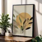 Avantgarde Organik Formlar 3lü Siyah Çerçeveli Tablo Seti Poster Tablo Duvar Tablo Ev Dekorasyonu