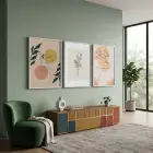 Bohem Çizgi Sanatı Portreler 3lü Beyaz Çerçeveli Tablo Seti Bohem Tablo Tablo Çerçeve Duvar Dekoru