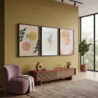 Bohem Çizgi Sanatı Portreler 3lü Siyah Çerçeveli Tablo Seti Bohem Tablo Poster Tablo Resim