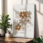 Toprak Tonları Bohem Sanat Seti 3lü Beyaz Çerçeveli Tablo Seti Bohem Tablo Poster Tablo Resim