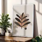 Organik Bej Tonları Tablo Seti 3lü Beyaz Çerçeveli Tablo Seti Duvar Tablo Oda Dekorasyonu Dekoratif