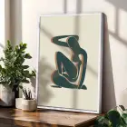 Bohem Soyut Figürlü Botanik 3lü Beyaz Çerçeveli Tablo Seti Bohem Tablo Poster Tablo Duvar Tablo Ev