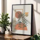 Minimalist Botanik Koleksiyonu 3lü Siyah Çerçeveli Tablo Seti Bohem Tablo Salon Duvar Tablo Poster