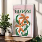 Modern Botanik Poster Üçlüsü 3lü Beyaz Çerçeveli Tablo Seti Bohem Tablo Tablo Çerçeve Duvar Dekoru