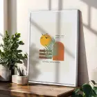 Bohem Toprak Tonları Tablo 3lü Beyaz Çerçeveli Tablo Seti Bohem Tablo Salon Duvar Tablo Poster