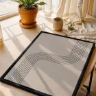 Sarı Teal Geometrik Soyut 3lü Siyah Çerçeveli Tablo Seti Poster Tablo Duvar Tablo Ev Dekorasyonu