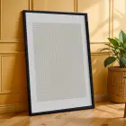 Organik Bej Desenler 3lü Siyah Çerçeveli Tablo Seti Poster Tablo Duvar Tablo Ev Dekorasyonu
