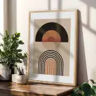 Modern Kemerler Sanat Seti 3lü Ahşap Çerçeveli Tablo Seti Duvar Tablo Oda Dekorasyonu Salon
