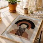 Modern Kemerler Sanat Seti 3lü Ahşap Çerçeveli Tablo Seti Duvar Tablo Oda Dekorasyonu Salon