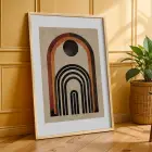 Modern Kemerler Sanat Seti 3lü Ahşap Çerçeveli Tablo Seti Duvar Tablo Oda Dekorasyonu Salon
