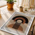 Modern Kemerler Sanat Seti 3lü Beyaz Çerçeveli Tablo Seti Poster Tablo Resim Çerçevesi Dekoratif