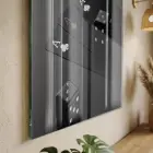 Oyun Kartları Siyah Beyaz Tekli Cam Tablo Duvar Salon Aksesuarları