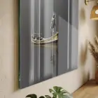 Teknede Adam Soğuk Mavi Gri Tekli Cam Tablo Yatak Odası Koridor Duvar Dekoru