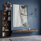 At Portresi Monokrom Kahve Tekli Cam Tablo Duvar Salon Aksesuarları