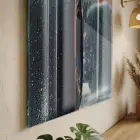 Yarış Lastiği Koyu Gri Ton Tekli Cam Tablo Ev Dekorasyonu Oda