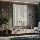 Baykuş Portresi Krem Kahve Tonları Tekli Cam Tablo Yatak Odası Koridor Duvar Dekoru