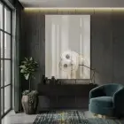 Baykuş Portresi Krem Kahve Tonları Tekli Cam Tablo Yatak Odası Koridor Duvar Dekoru
