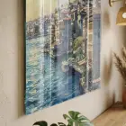 İstanbul Manzarası Aydınlık Pastel Tonlar Tekli Cam Tablo Duvar Salon Aksesuarları